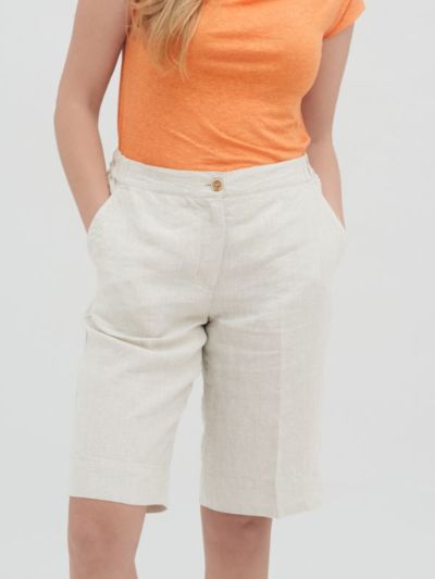 Bermudas en pur lin, ODETTE, VEGAN