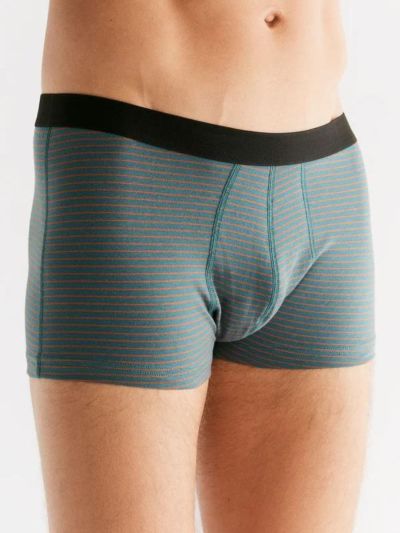 Boxer court en 95 % de coton bio, vert, KBA