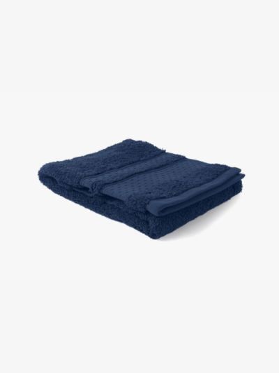 Serviette 100% coton bio 600 g/m2, 50X90 cm, nuit ténebreuse, fabriqué au Portugal, GOTS