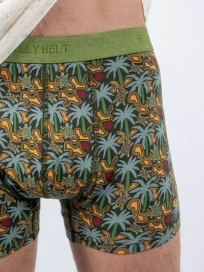 Boxer "Tropical" en 95% de coton bio, GOTS