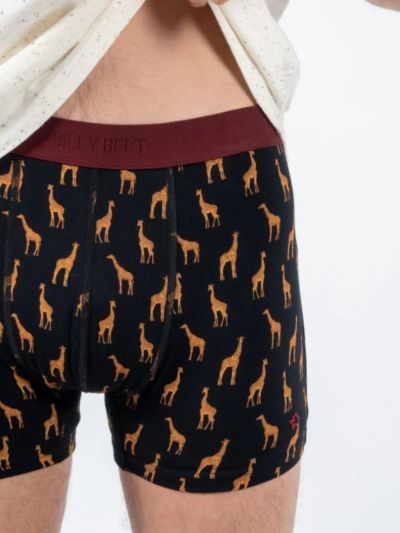 Boxer "Girafe" en 95% de coton bio, GOTS