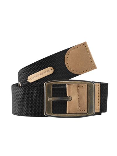 Ceinture 100% coton bio noir