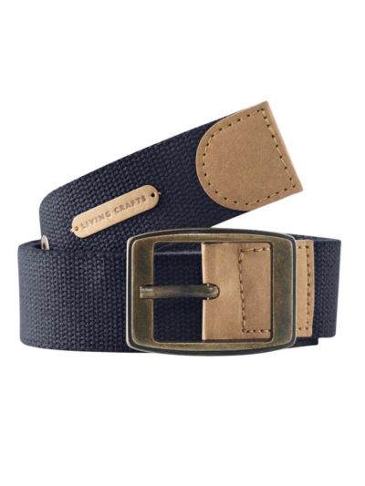 Ceinture 100% coton bio bleu