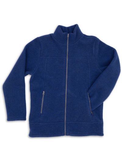 Veste cintrée homme, 100% de laine bio, bleu, GOTS et KBT 