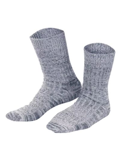 chaussettes "NORVÉGIENNES" en laine et coton bio, mixte, GOTS