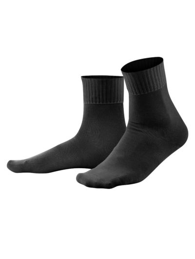 Chaussettes "CONFORT" coton bio, noir, GOTS et VEGAN