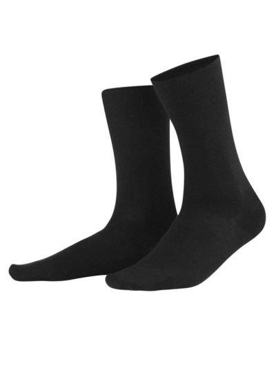 Chaussettes laine/coton bio du 39 au 46 Noir GOTS