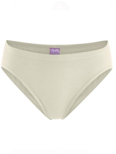 Ligne "CLASSIC" slip taille haute 100% coton bio, naturel