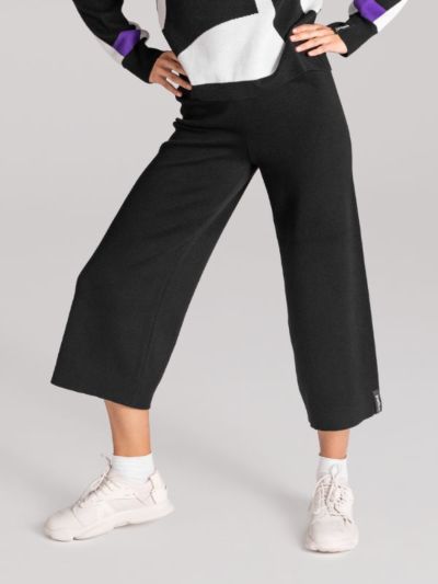 Pantalon large, Noir, ALIV, GOTS et VEGAN