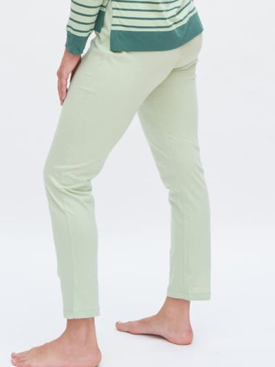 Pantalon de pyjama 100% coton bio, Misty Green, GOTS