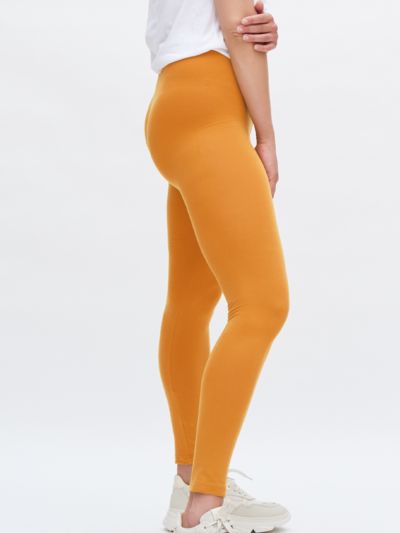 Legging coton bio long femme, ambre, GOTS et VEGAN