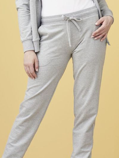 Pantalon de jogging 100 % coton bio Gris Chiné,  GOTS et VEGAN