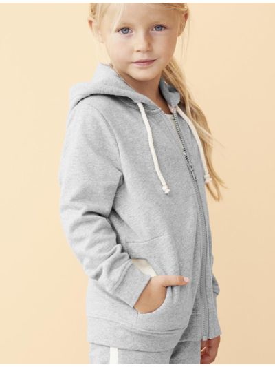 Veste 100% coton bio unisexe enfant, TAILLE 3/4 ANS, gris chiné