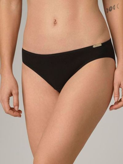 Lot de 3 slips "JAZZ" sans coutures latérales, en coton bio, noir,  Fairtrade, GOTS, PETA-Approved Vegan