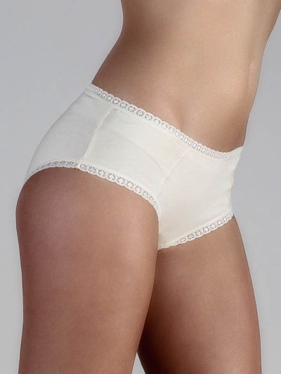 Ligne "CHLOE" culotte-shorty coton bio Naturel