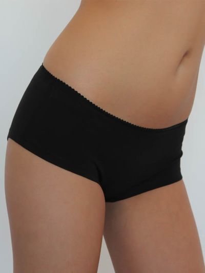 Ligne "LEELA" shorty coton bio noir