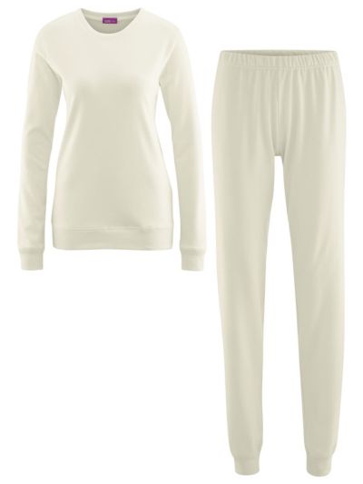 Pyjama 100% coton bio Femme caleçon Naturel, GOTS et VEGAN