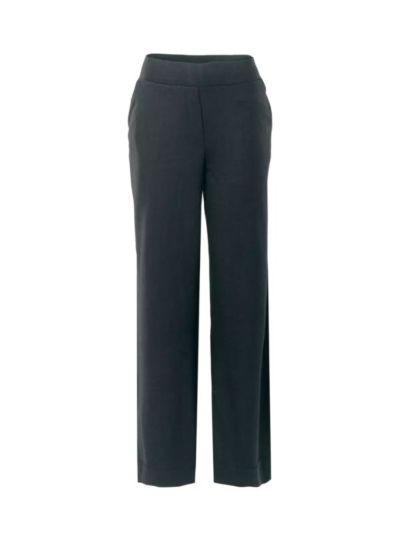 Pantalon "RELANA" en 52 % de coton bio, noir, VEGAN