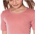 Enfant tricot de peau laine et soie certifié GOTS manches courtes Rose