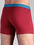 Boxer coton bio homme avec ouverture Rouge/Bleu