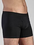 Boxer coton bio homme avec ouverture Noir