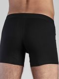 Boxer coton bio homme avec ouverture Noir