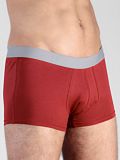 Boxer coton bio homme  Rouge/Gris