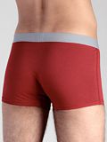 Boxer coton bio homme  Rouge/Gris