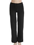 Pantalon coton bio sport femme Noir