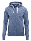 Veste 100% coton bio à capuche Homme Bleu