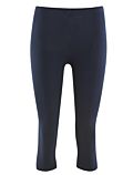 Legging coton bio 3/4 femme Bleu foncé GOTS