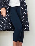 Legging coton bio 3/4 femme Bleu foncé GOTS